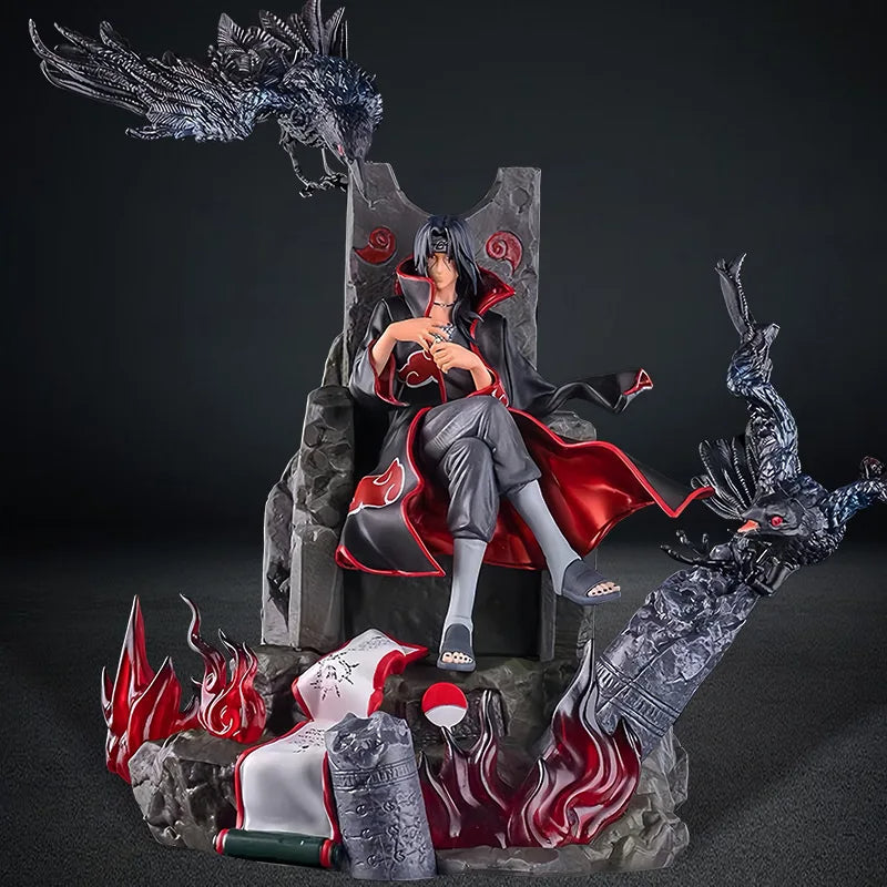 Naruto Action Figure - Uchiha Itachi seated on throne (Fan Edition)