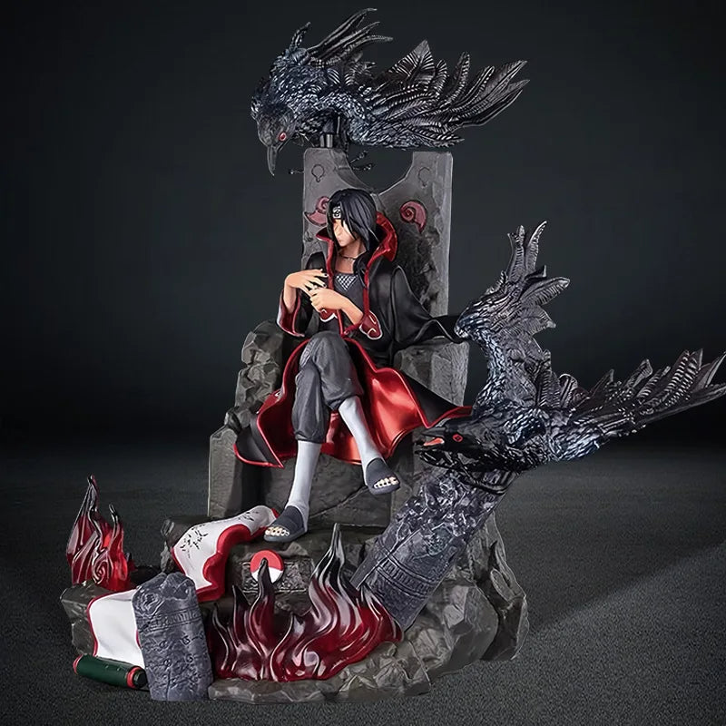 Naruto Action Figure - Uchiha Itachi seated on throne (Fan Edition)