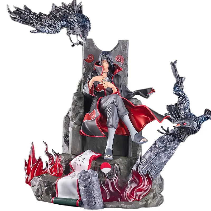 Naruto Action Figure - Uchiha Itachi seated on throne (Fan Edition)