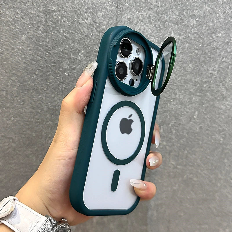 Hybrid iPhone Case - Lens Cover Kickstand Case