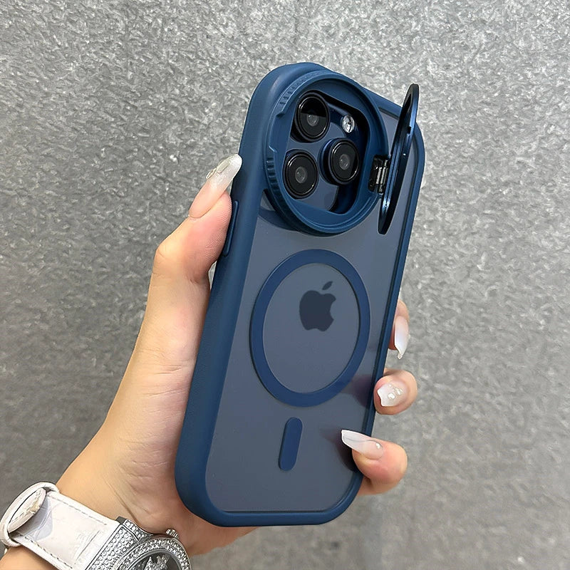 Hybrid iPhone Case - Lens Cover Kickstand Case