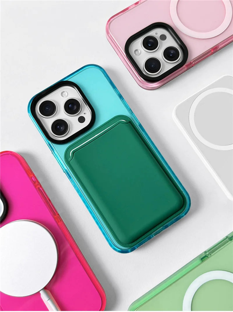 iPhone Case - Neon Series (Clear TPU MagSafe Case - Shockproof)